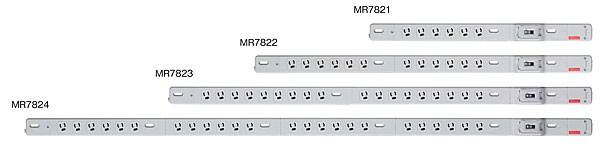 明工社 FM20Aコンセントバー 19インチラック用 12コ口 20A 125V 20A安全ブレーカ付 MR7822 - 3