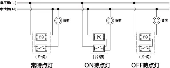 片切スイッチとの組み合わせ