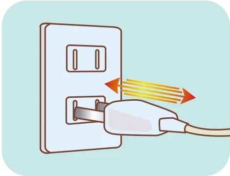 コンセント抜き差し頻度が著しい場合
